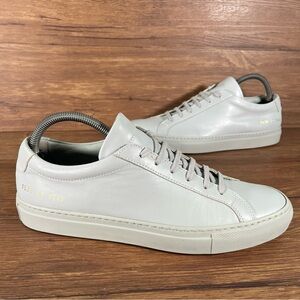 COMMON PROJECTS Gray Leather Low Top Sneakers Women’s Size 9 (40) Shoes